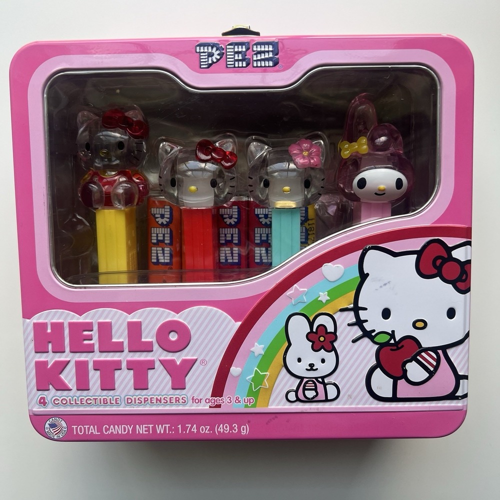 Sanrio Hello Kitty PEZ Set 4 Collectible Dispensers‎ Pink  Lunch Box My Melody